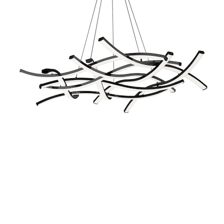 Dweled Divergence 44in LED Chandelier in Black PD-609